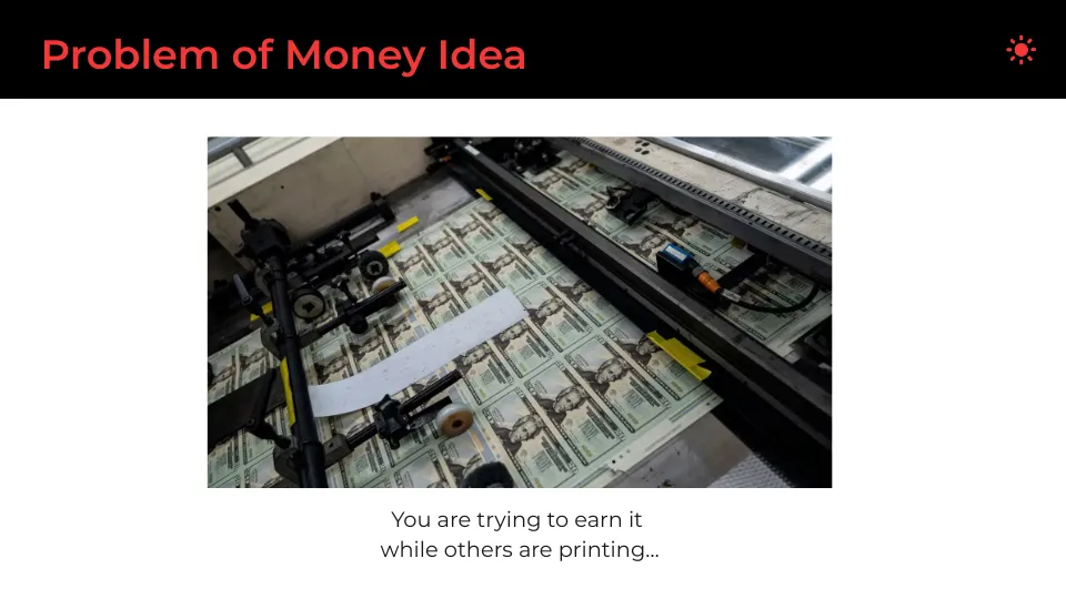 Problem Of Money Idea
